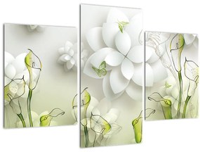 Kép virággal (90x60 cm)