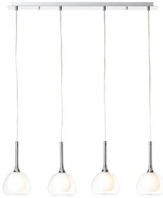 BRILLIANT 85574-15 HADAN Többágú Függesztett Lámpa Fehér, Króm E14 IP20
