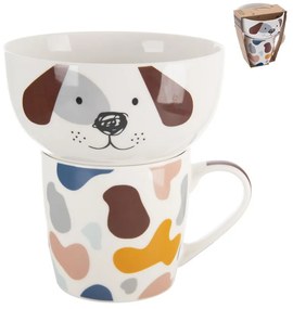 Porcelán bögre és tálka szett 2 db-os 350 ml – Orion