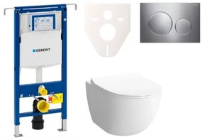 Fali WC szett Geberit előtétfalas szereléshez + VitrA Shift WC SIKOGES4N41