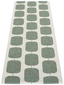 Zöld-krémszínű kültéri-beltéri futószőnyeg 70x200 cm Sten Army – Pappelina