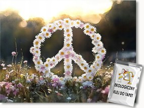 Fotótapéta Flizelina Virágok Rét Szimbólum Szoba Peace Csendes-óceán 368x254 ragasztó