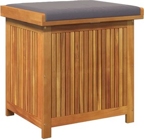 vidaXL tömör akácfa kültéri párnatartó láda 60x50x61 cm