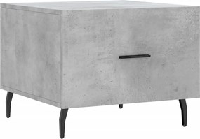 vidaXL betonszürke szerelt fa dohányzóasztal 50 x 50 x 40 cm