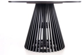 Miyaki étkezőasztal bükk, fekete 120cm