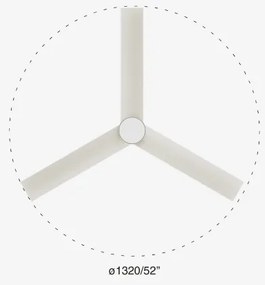 FARO 34297-1TW- LED Dimmelhető ventilátor RUDDER L LED/20W/230V 2700/4000/6500K + távirányító