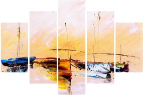 Kép - Csónak, festmény (150x105 cm)