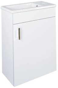 VivaStyle NIKA - fali függesztett - fürdőszobabútor CeraStyle 71100 mosdóval - JOBBOS - 42 x 24 cm