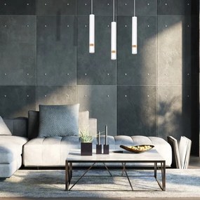 Csillár zsinóron JOKER WHITE WOOD 3xGU10/8W/230V