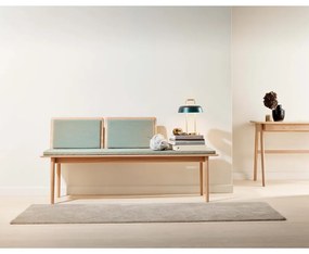 Világoszöld-natúr színű gyapjú pad Elba - Hammel Furniture