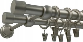 Luna Dupla Függönykarnis Szatén 19+19mm 400cm