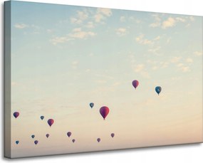 Vászonkép Ifjúsági Léggömbök Ég Természet Naplemente 90x60