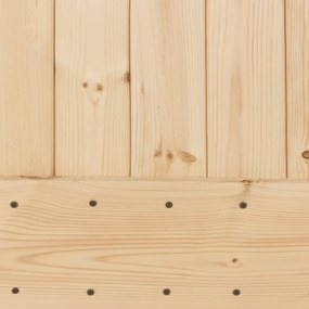 tömör fenyőfa tolóajtó fémszerelékszettel 100 x 210 cm