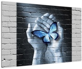 Kép - Pillangó a falon (90x60 cm)