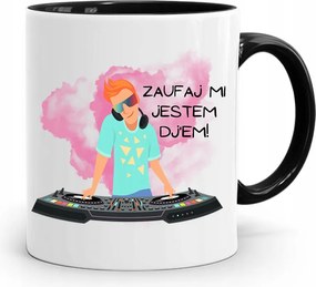 Dja Zene Bögre Fekete Bízz Bennem Dj Vagyok! fényképes nyomattal