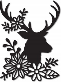 Kép Áttört Fali Dekoráció Panel 3D Szarvas Fali Dekoráció