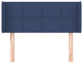 kék szövet fejtámla 103x16x78/88 cm