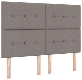 Box Spring ágy matraccal topszínű 160x200 cm szövet