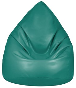 Mini babzsák türkiz színű ökobőrből