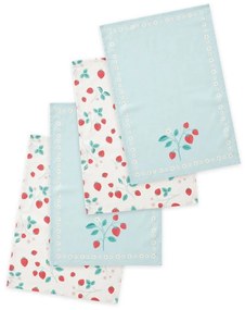 Pamut konyharuha szett 4 db-os 50x70 cm Strawberry Garden – Catherine Lansfield