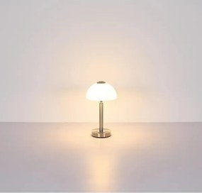 Globo 21953N - ULDIN érintésvezérelt, dimmelhető LED asztali lámpa LED/7W/230V 3000K matt króm