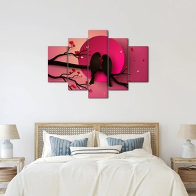 Kép - Szerelmes madarak (150x105 cm)