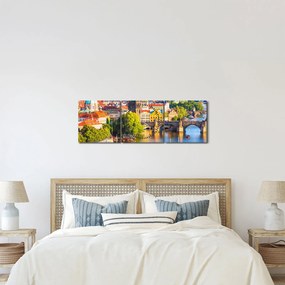 Kép - Prága (órával) (90x30 cm)