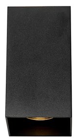 Design négyzet alakú fali lámpa fekete - Sabbir