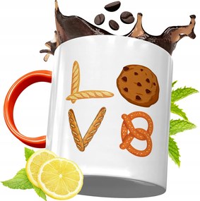 Narancssárga Bögre Péknek Ajándék fényképes nyomtatással