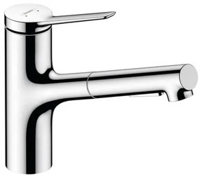 Hansgrohe Zesis mosogató csaptelep kihúzható zuhannyal, 2 áram króm 74803000