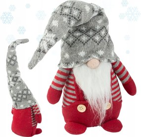 Karácsonyi manó piros manó szakállal a karácsonyfa alá 38cm puha