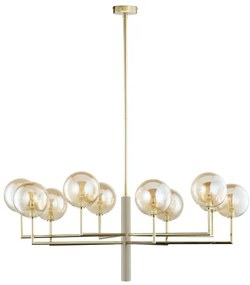 Jupiter 1977 - Csillár rúdon FEME 10xG9/10W/230V arany/bézs