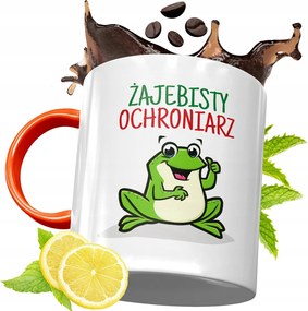 Narancssárga Bögre Biztonsági Őrnek Ajándék fényképes nyomtatással