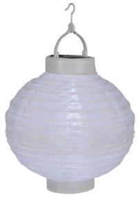 Fehér kültéri napelemes LED lampion, ø 20 cm - Star Trading