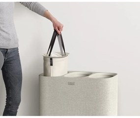 Bézs textil szennyeskosár 90 l Tota Trio – Joseph Joseph
