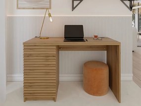Íróasztal BISETT fiókokkal 120x60 cm, tölgy artisan