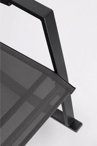 Antracitszürke fém kerti fotel Ercolano – Bizzotto