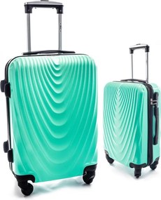 Zöld 2 részes szett keményfedeles bőrönddel „Motion” – M, L + M, XL