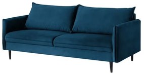 Sötétkék bársony kanapé 203 cm Juli – Ropez