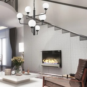 Csillár láncon OSCAR 6xG9/5W/230V fekete