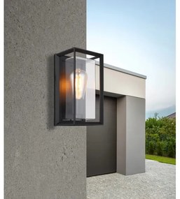 Globo 31982S - Kültéri fali lámpa LOGANA 1xE27/60W/230V IP44 fekete