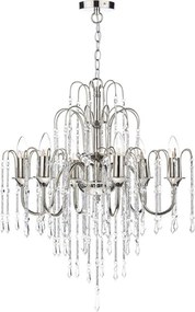 DAR LIGHTING DAN0638 DANIELLA Kristály Csillár Polírozott nikkel E14 IP20