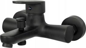 Cobi Fekete Kádtöltő Csaptelep Négyzet Alakú Kifolyócső Hosszú