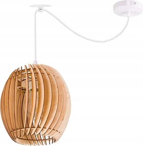 Függőlámpa mennyezeti csillár Túlnyúlás Pók lámpabúra Hordó fa 1x E27