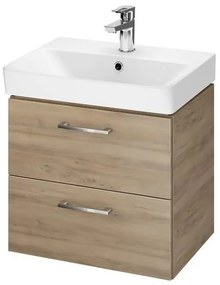 Cersanit - SET B283 LARA MILLE SLIM 50 (SZEKRÉNY + MOSÓMOSÓ), Dió, S801-322-DSM