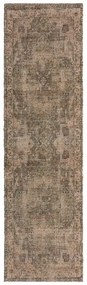 Khaki kézi szövésű jutakeverék futószőnyeg 60x230 cm Selena Jute Traditional – Flair Rugs