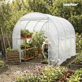 Fóliasátor 200x200x300 cm váz+fólia átlátszó