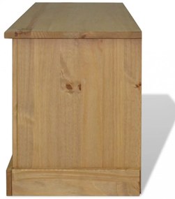 Corona-stílusú mexikói fenyő TV szekrény 91 x 43 x 56 cm