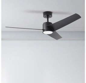 ZEVENTI - LED mennyezeti ventilátor ORVIETO LED/18W/230V Wi-Fi Tuya fekete + távvezérlő