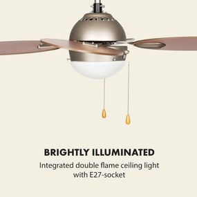 Valderama, cseresznyefa, mennyezeti ventilátor, 42", 60 W, mennyezeti lámpa, 2 x 43 W